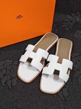 Hermes Women's White Sandals